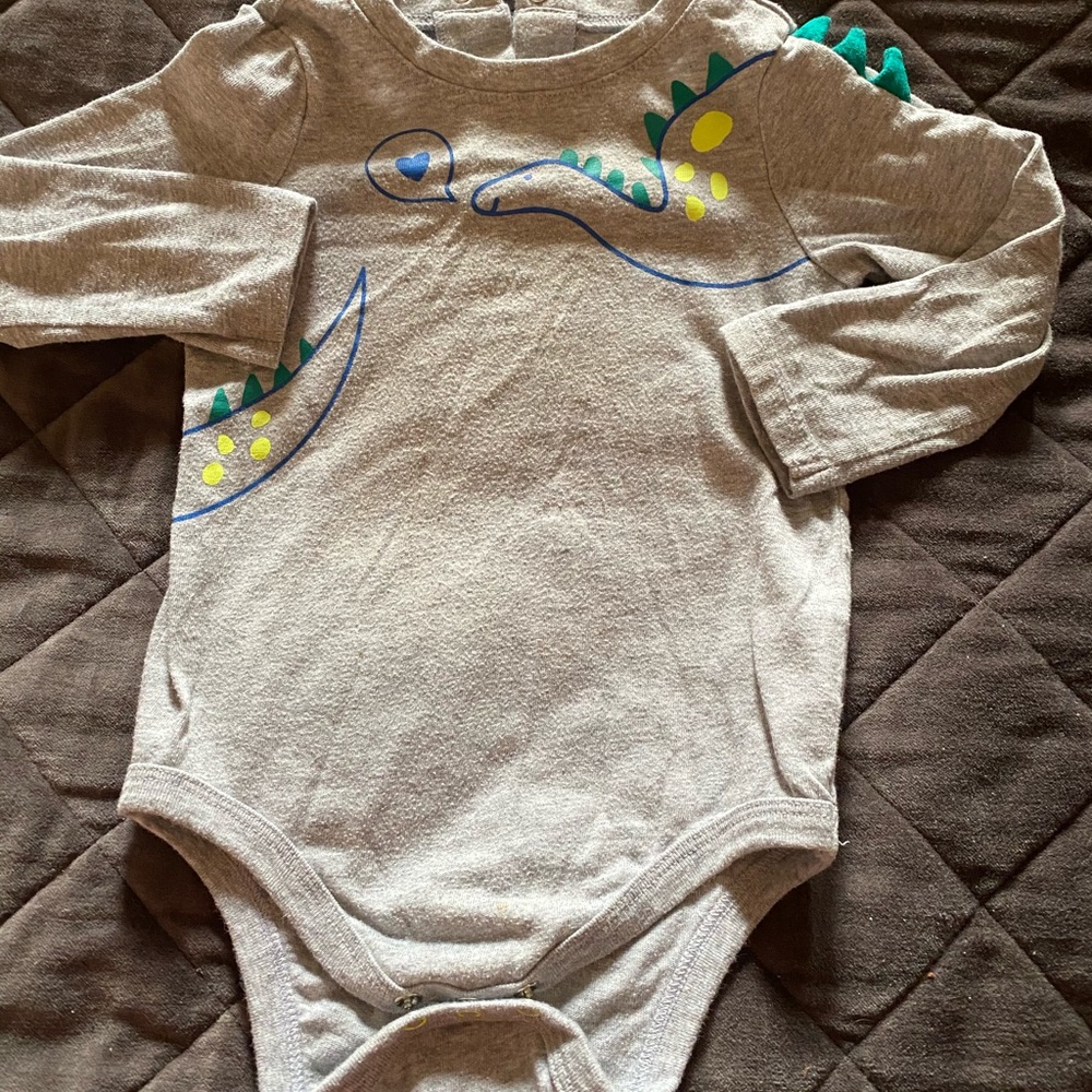 Cat and Jack Dinosaur bodysuit long sleeve